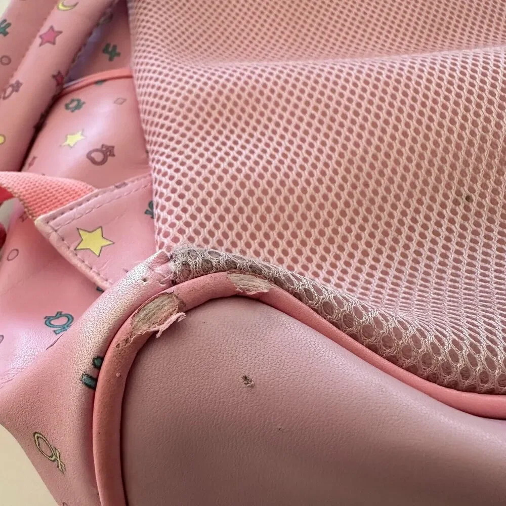 Sailor Moon Pink School Backpack Luna Large 17”X14” In the Name Of The‎ Moon
